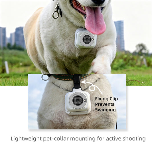 5K Wearable Thumb Pocket Action Camera - Digital Handheld Vintage Compact Digicam, 75MP 18X Zoom 180°Flip Screen, Magnetic POV Body Cam with Waterproof Case, Batteries, Charging Clip & 128G SD Card for Students