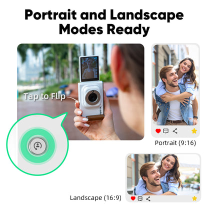 Your Digital Handheld Vintage Compact Digicam on the Go Wearable Thumb Pocket Action Camera - Digital Handheld Vintage Compact Digicam, 75MP 18X Zoom 180°Flip Screen, Magnetic POV Body Cam with Waterproof Case, Batteries, Charging Clip