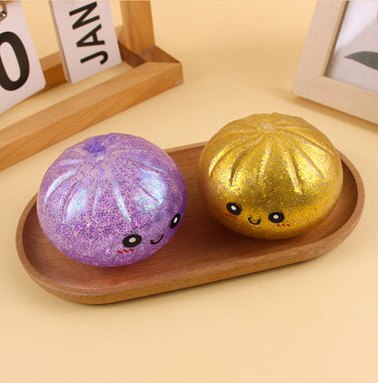 New Style with Beads Inside Dumpling  Squishies Toys - Cute Steamer BoxPackaging, Bao Bun Squishy, Fidget Toy, StressRelief Gadget, Sensory Ball, Daily Mini MentalHealth Gifts for Kids Teens