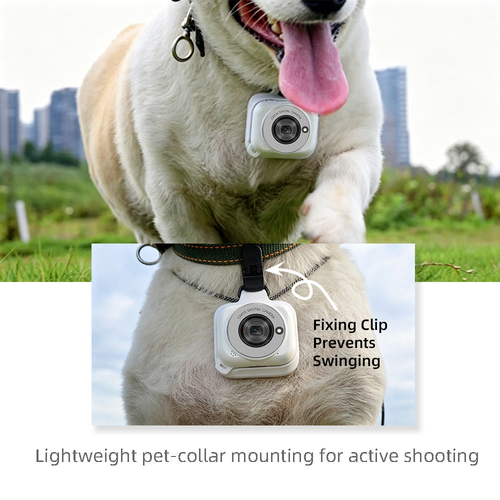 5K Wearable Thumb Pocket Action Camera - Digital Handheld Vintage Compact Digicam, 75MP 18X Zoom 180°Flip Screen, Magnetic POV Body Cam with Waterproof Case, Batteries, Charging Clip & 128G SD Card for Students